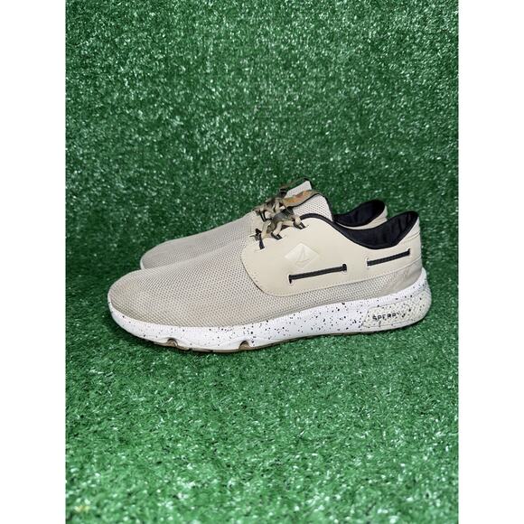 Sperry 7 Seas 3 Eye Boat Sneakers Beige Comfort Shoes Mens Size 9.5 STS15539 - Picture 4 of 9